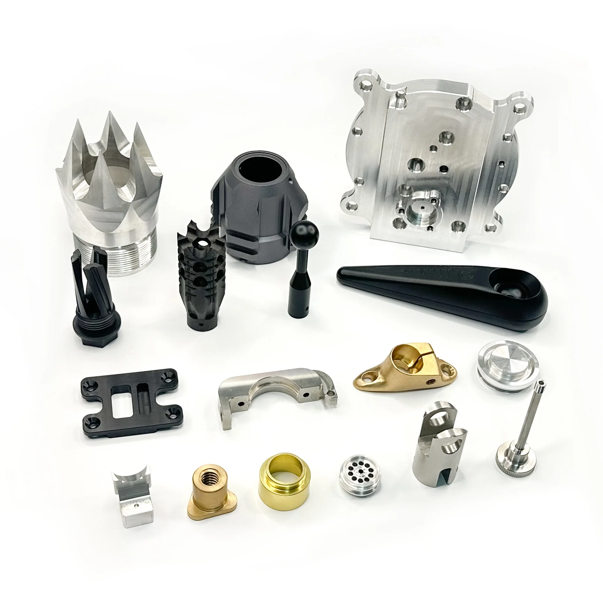 Real cnc machining production or component