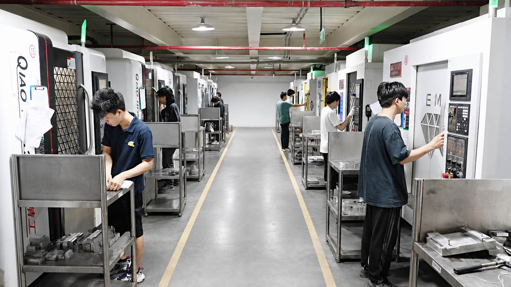 T-One CNC production corridor.