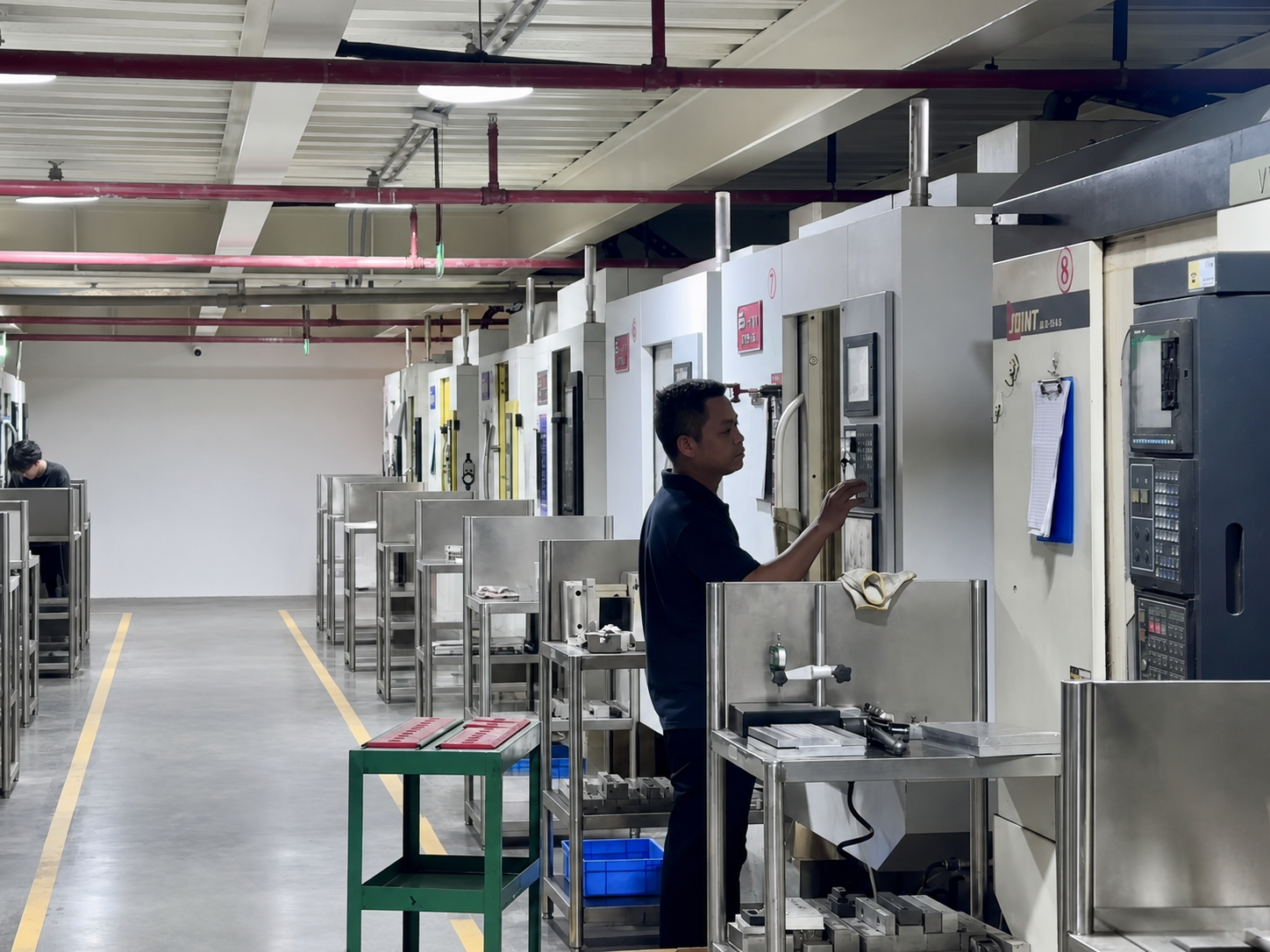 Real CNC production workshop